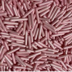 Metallic Pink Rods Sprinkle Confetti