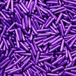 Metallic Purple Rods Sprinkle Confetti