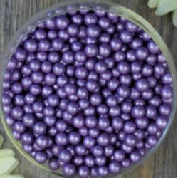 7mm Periwinkle Matt Purple Balls Pearls Sprinkles